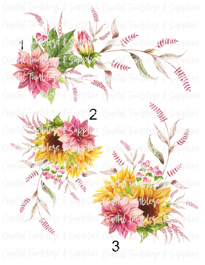 Sunflowers and Dahlias Floral