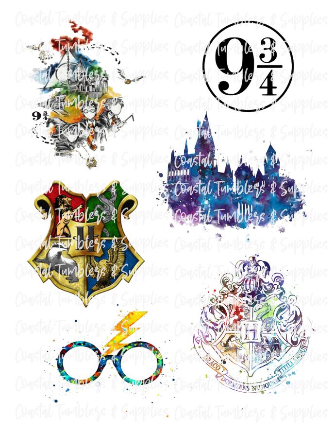 Harry Potter Watercolor 2 Inspired Digital Download