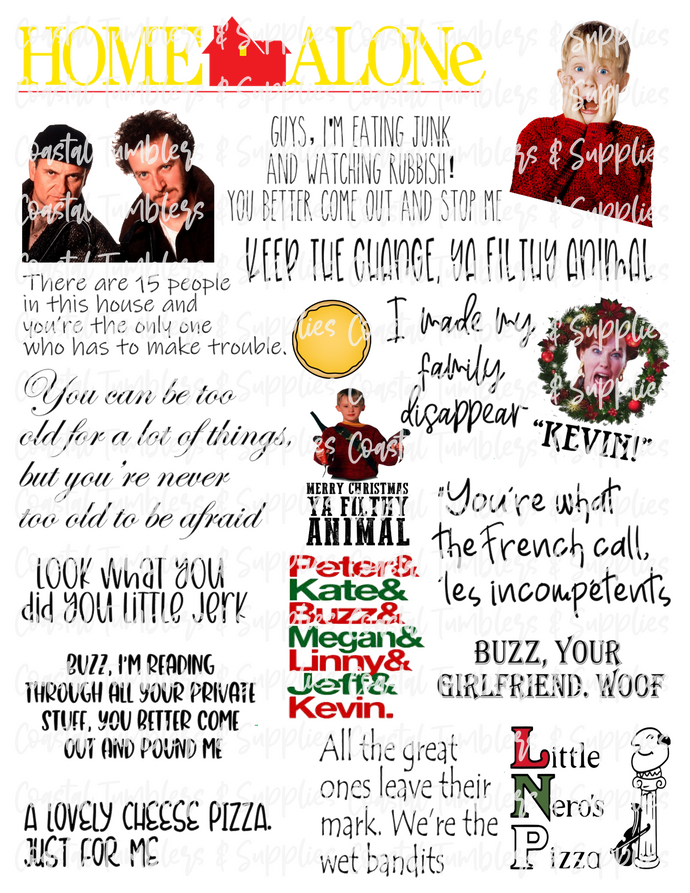 Home Alone Inspired Digital Download