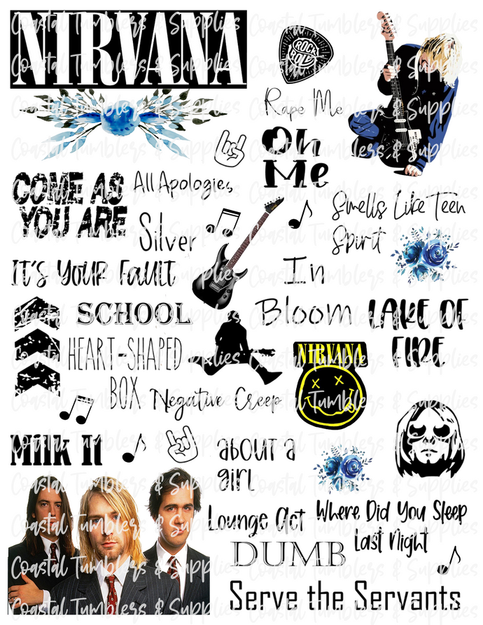 Nirvana Inspired Fan Sheet